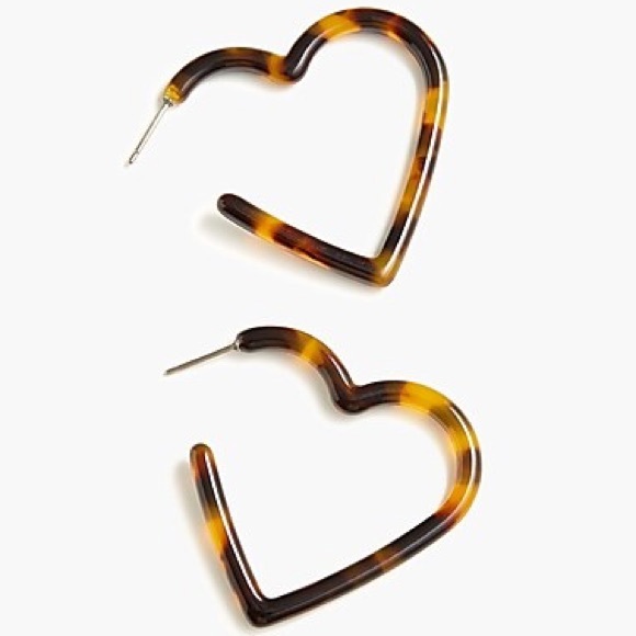 J.Crew NWT Heart Hoop Earring Bundle - Picture 2 of 5